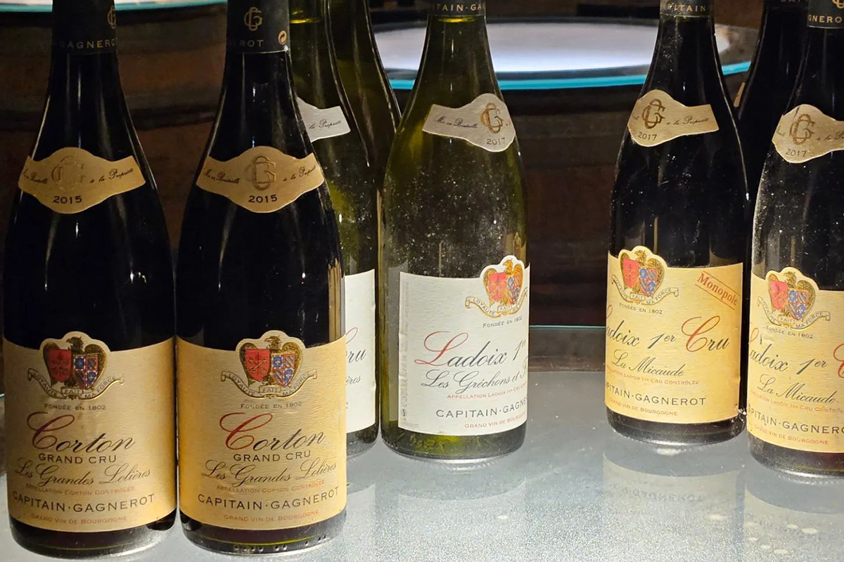 Burgundy Wine of varying vintages