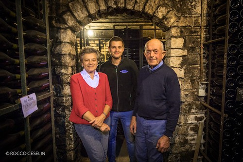 Wine makers with family