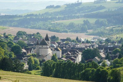 A beautiful village of grand chateaus and quaint houses in Savigny-les-Beaune, Burgundy, France.