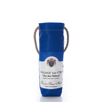 Burgundy Wine Bag - Single Bottle - Blue 1