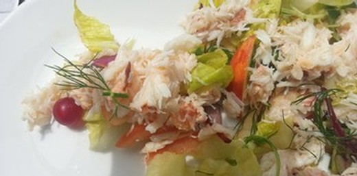 Crab Salad with Chili Mint Vinaigrette