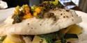 Roasted Turbot, Warm Seasonal Salad, Split Caper