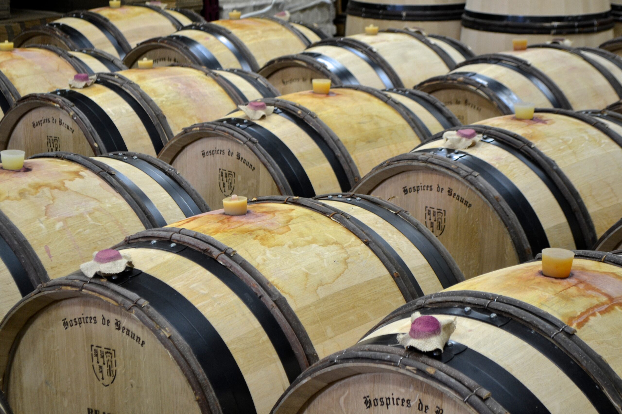 Hospices de Beaune Wine Barrels