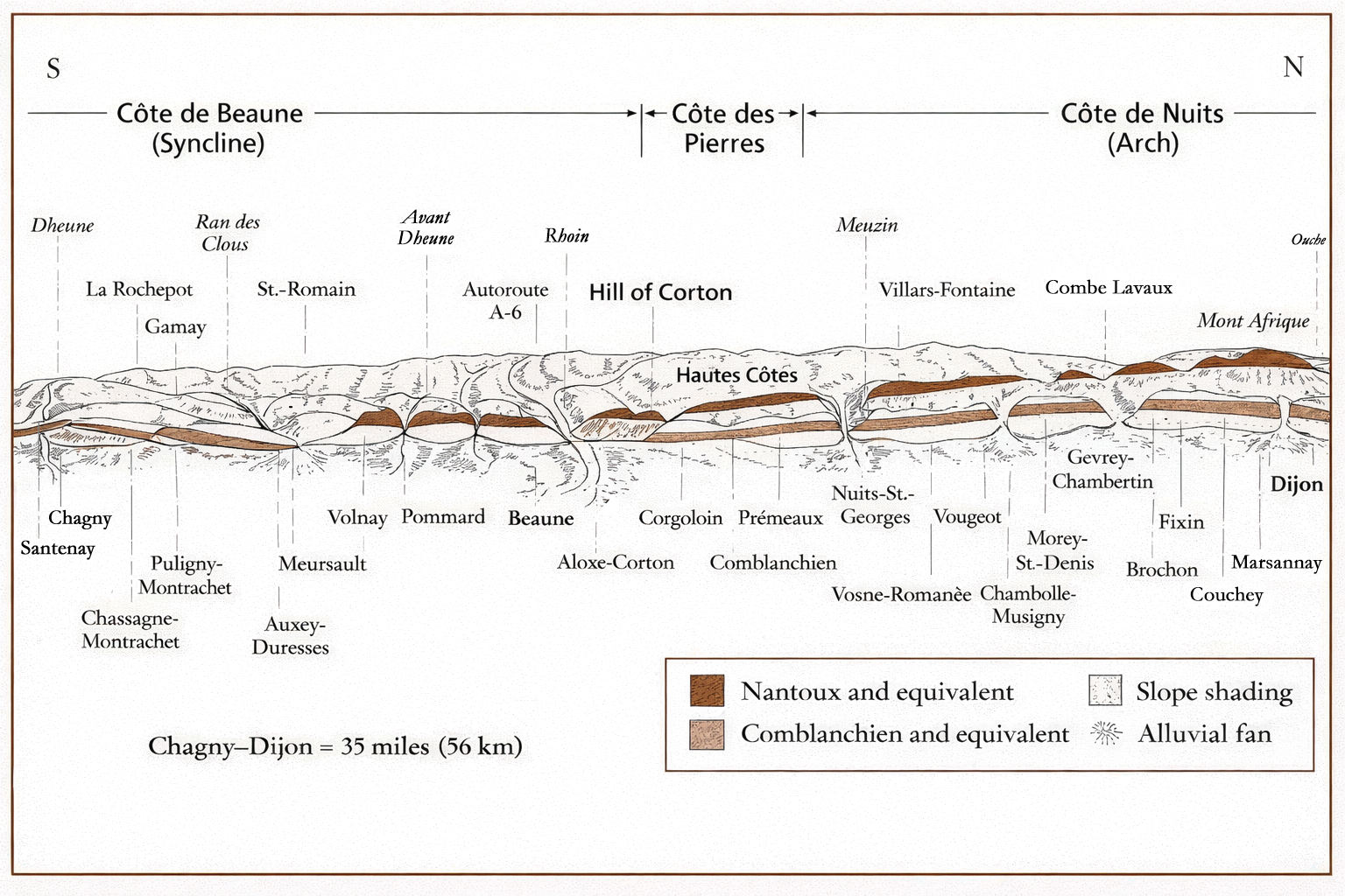 Burgundy geology map