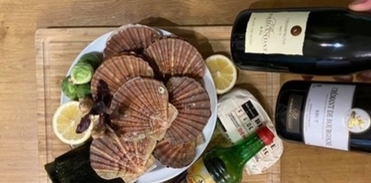 Scallops with Nori and Ginger-Soy Beurre Blanc