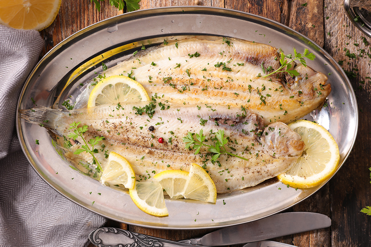Grilled sole